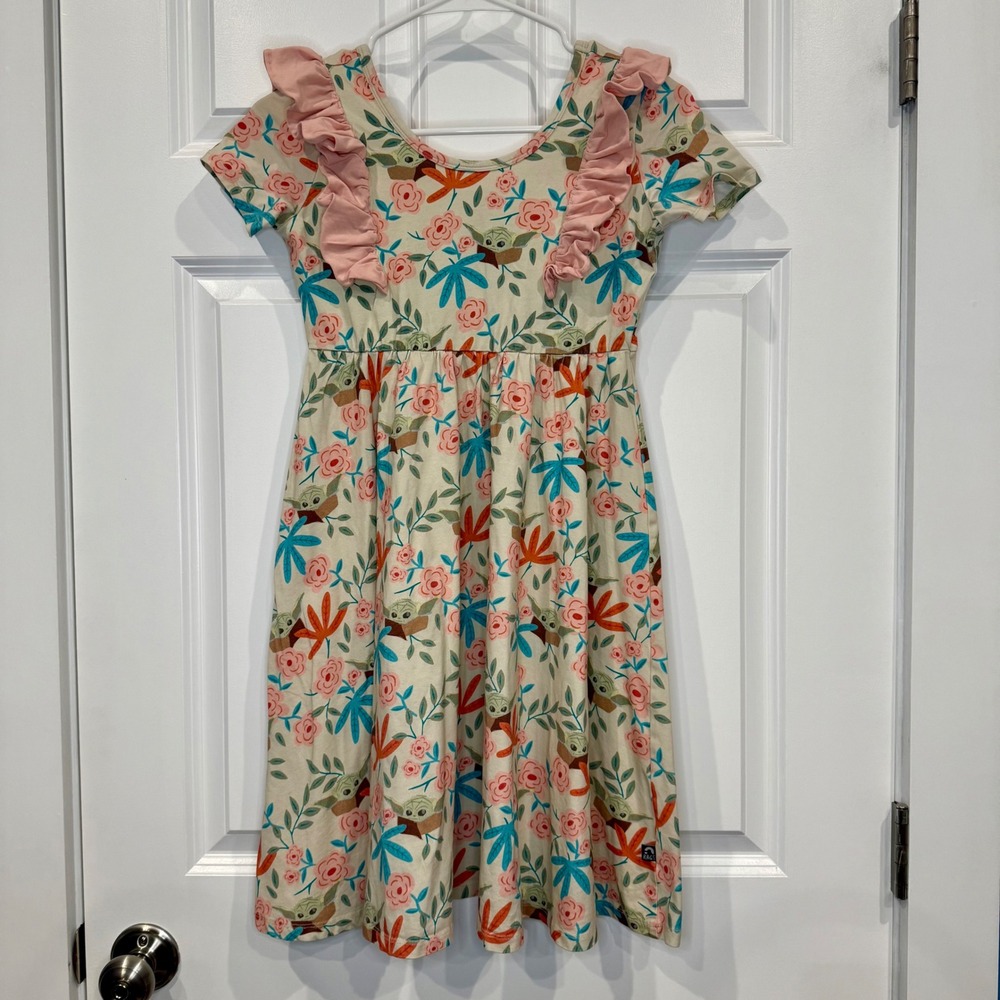 Rags Star Wars The Mandalorian Baby Yoda Dress Size 11/12
